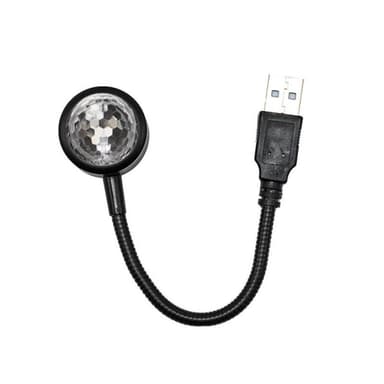USB-lampe Takprojektor til bilsoverom DiscoBall romantisk dekor