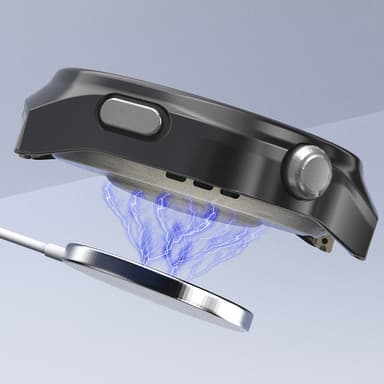 For Huawei Watch 4 Pro Watch Case Beskyttelsesveske - Svart+Rød