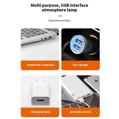 USB-lampe Takprojektor til bilsoverom DiscoBall romantisk dekor