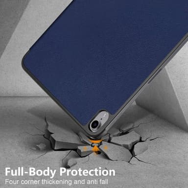 Apple iPad 10.9 2022 Slim Fit Trifoldbart Deksel - Mørkeblå