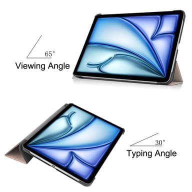 Til iPad Air 11 (2024) Slim Fit Trifoldbart deksel - Gull
