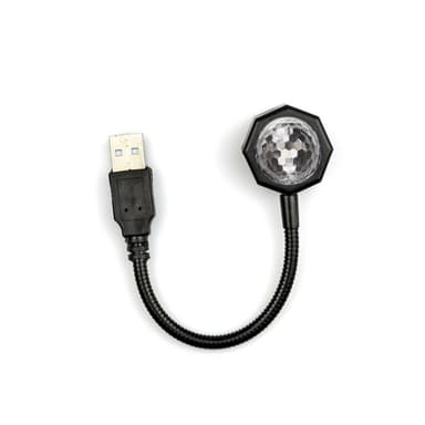 USB-lampe Takprojektor til bilsoverom DiscoBall romantisk dekor