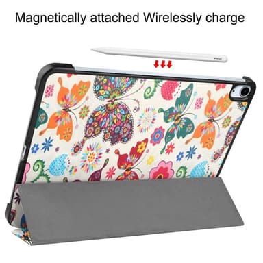Til iPad Air 11 (2024) Trippeldeksel med smal passform - Sommerfugler