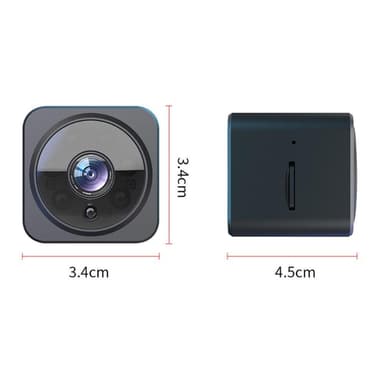 AS02 Mini Spy Kamera Trådløs Wifi IP Hjemmesikkerhetskamera HD 1080P