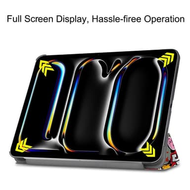 Til iPad Pro 11 (2024) Trippeldeksel med smal passform - Graffiti