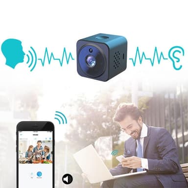 AS02 Mini Spy Kamera Trådløs Wifi IP Hjemmesikkerhetskamera HD 1080P