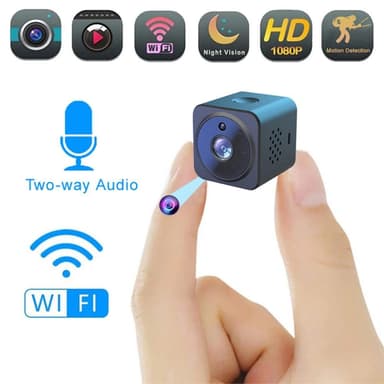 AS02 Mini Spy Kamera Trådløs Wifi IP Hjemmesikkerhetskamera HD 1080P