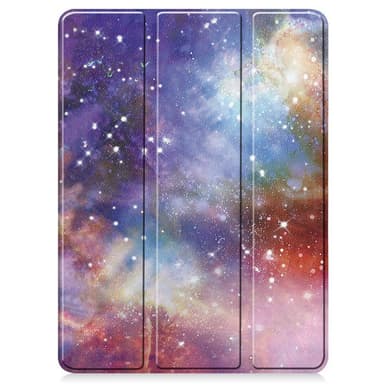 Til iPad Pro 11 (2024) Slim Fit Trifoldbart deksel Pennebrett - Galaxy