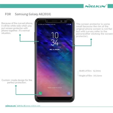 NILLKIN Skjermbeskytter Skjermbeskytter til Samsung Galaxy A8 (2018)