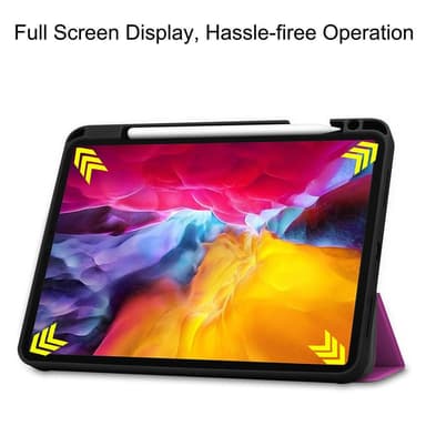 iPad Pro 11 2021 Slim Fit Trefoldelig Deksel - Lilla
