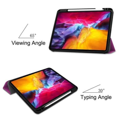 iPad Pro 11 2021 Slim Fit Trefoldelig Deksel - Lilla