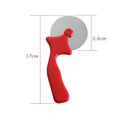 Pizza Slicer Pizza Skjærekniv Kakeverktøy Pizzahjul - Svart