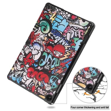 Trifoldbart deksel til Lenovo Tab M10 Gen 3 - Graffiti