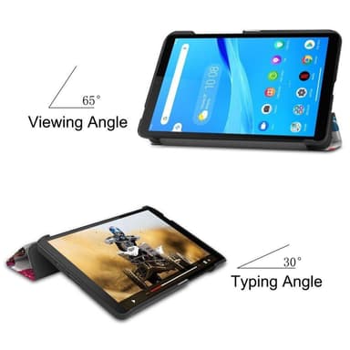 Trifoldbart deksel til Lenovo Tab M7 (3rd Gen) - Sommerfugler