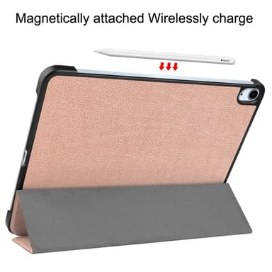 Til iPad Air 11 (2024) Slim Fit Trifoldbart deksel - RoseGold
