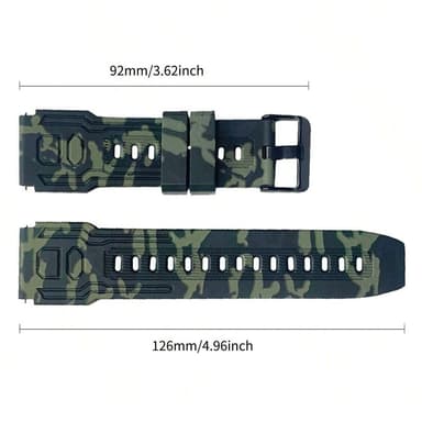 Armbånd Til Garmin Fenix 7/7 Pro/6/5 22mm Silikon - Militær Gul