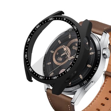 Huawei Watch GT 3 46mm svart ramme med herdet glass