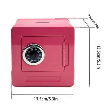 Safe Box med Kodelås Sikkerhetsboks - Rosa