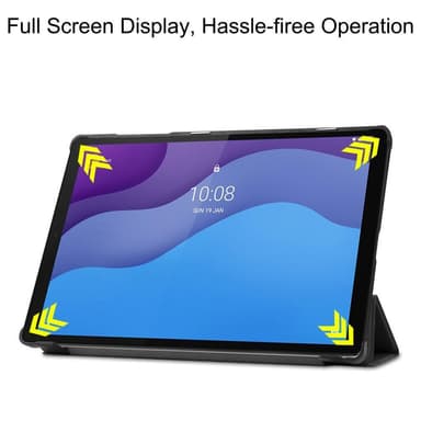 Tri-fold Veske til Lenovo Tab M10 HD Gen 2 - Svart
