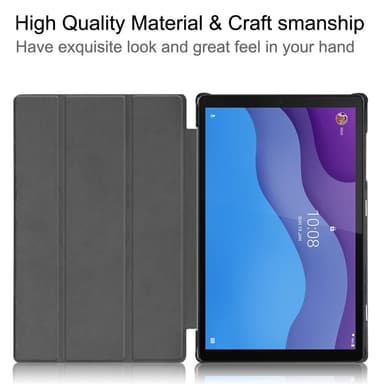 Tri-fold Veske til Lenovo Tab M10 HD Gen 2 - Svart