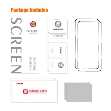 ENKAY 2stk herdet glass skjermbeskyttere til Samsung Galaxy A55