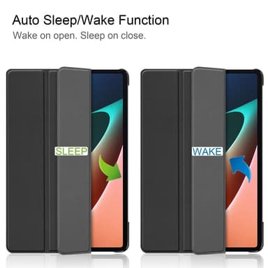 Slim Fit Deksel Til Xiaomi Pad 5 med Sleep/Wake Up - Svart