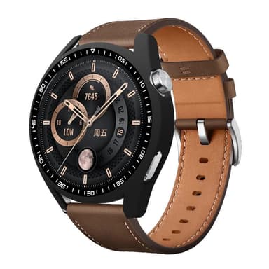 Huawei Watch GT 3 46mm svart ramme med herdet glass
