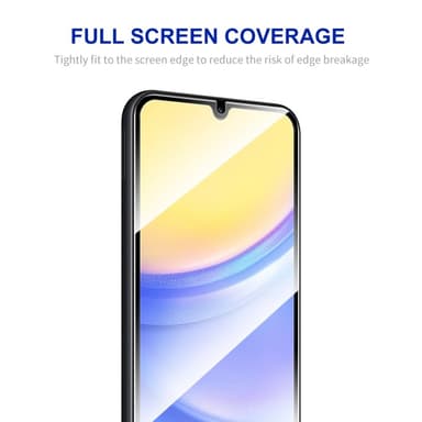 ENKAY 2stk herdet glass skjermbeskyttere til Samsung Galaxy A15