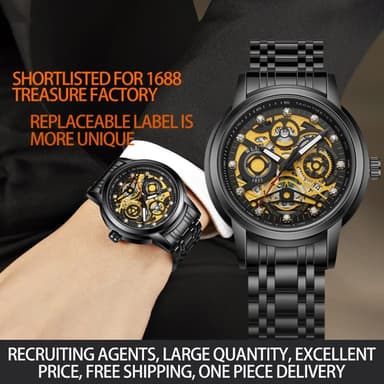 Herrearmbåndsur Armbåndsur WLISTH S518 Quartz Svart