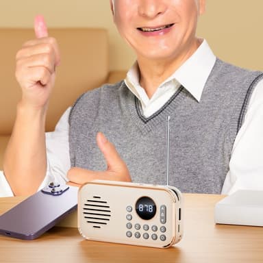 Bluetooth 5.0 FM-radio 3,5 mm lydkabel TF-kort U-disk