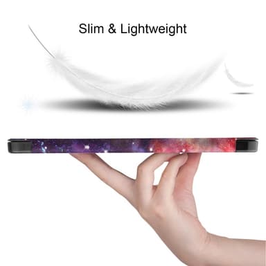 Til iPad Air 11 (2024) Slim Fit Trifoldbart deksel Pennebrett - Galaxy