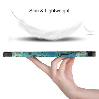 Til iPad Air 11 (2024) Slim Fit Trifoldbart deksel Pennebrett - Blossom