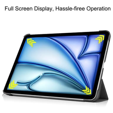 Til iPad Air 13 (2024) Slim Fit Tri-Foldbart Deksel - Grå