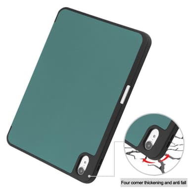 Apple iPad 10.9 2022 Slim Fit Trifoldbart deksel Pennebrett - Grønn