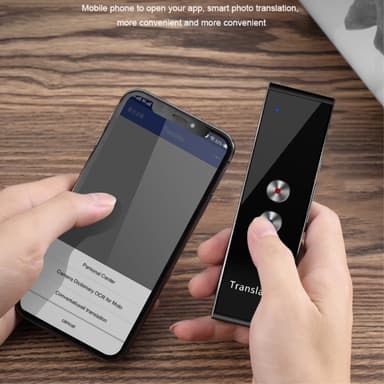 T8+ Bluetooth 40 språk øyeblikkelig taleoversetter for reiselæring