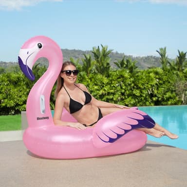 Bestway Bademadrass 1,53 m x 1,43 m Luxury Flamingo