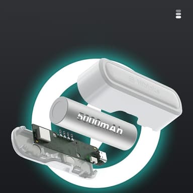 2x5000mAh Eksternt batteri Strømbank Dock Quest 2 3 Pico 2 3 VR