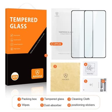 til Xiaomi Redmi Note 13 Pro 5G Skjermbeskytter i Herdet Glass 2-Pakke