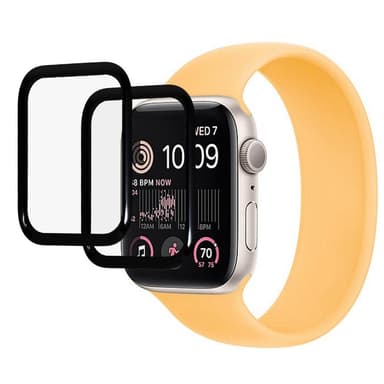 Apple Watch SE + SE 2022 44mm+-serien 5/6 44mm fullskjermbeskytter 2-pakke