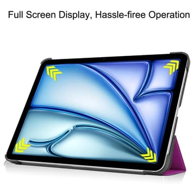 Til iPad Air 11 (2024) Slim Fit Trifoldbart deksel - Lilla