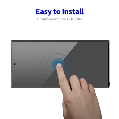 ENKAY For Samsung Galaxy S24 Ultra Anti-Spy Skjermbeskytter Full Dekning