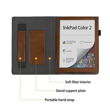 Leserveske til Pocketbook InkPad Color 2 PB743 - Svart