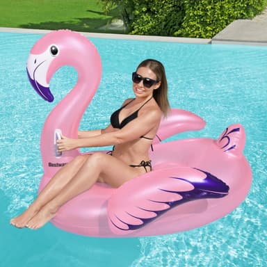 Bestway Bademadrass 1,53 m x 1,43 m Luxury Flamingo