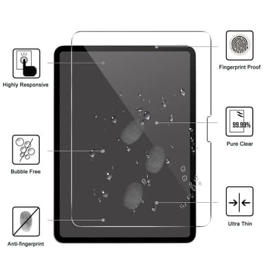 For iPad Pro 13 (2024) Skjermbeskytter i Herdet Glass