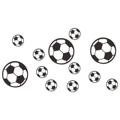 Fotballmønster Veggklistremerke Fotballmerke til barnerom guttesoverom