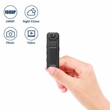 Bærbart 1080P HD-kamera infrarød vidvinkel videokameraskjerm