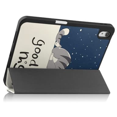 Apple iPad 10.9 2022 Trippeldeksel med smal passform Pennholder - Katt