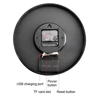 Veggklokke Mini Kamera Overvåkning Skjult WiFi-kamera spion