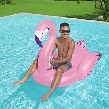 Bestway Bademadrass 1,53 m x 1,43 m Luxury Flamingo