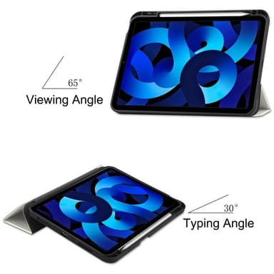 Apple iPad 10.9 2022 Trippeldeksel med smal passform Pennholder - Katt